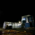 Nattborrning Forsmark på borrplats fyra